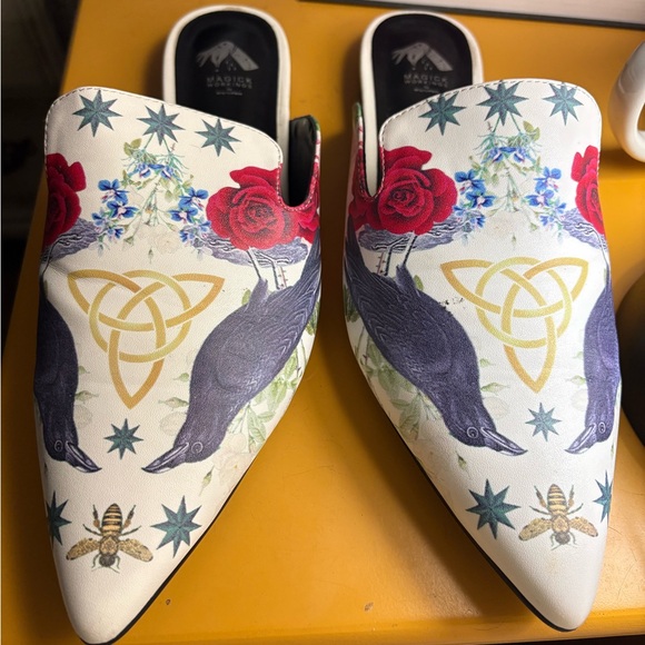 magick workings Shoes - Whimsical Flat Mules